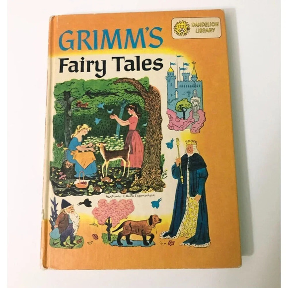 Vtg Double Book Babar The King and Grimms Fairy Tales Dandelion Library - Picture 12 of 16